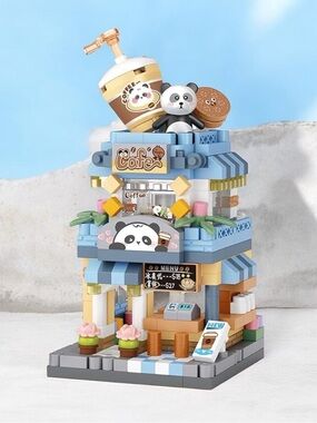 Coffee Cafe Micro Block Building Set